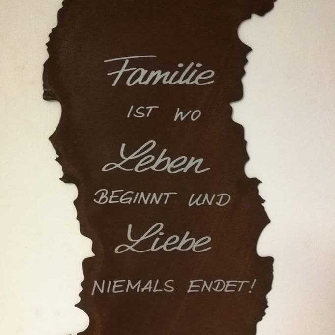 Deko Familie - Leben - Liebe groß