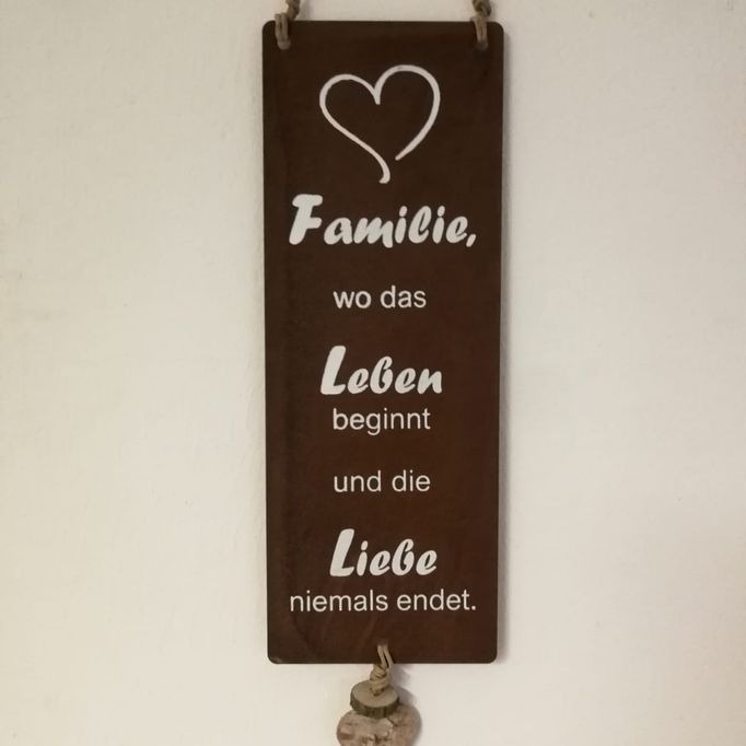 Deko Familie - Leben - Liebe klein