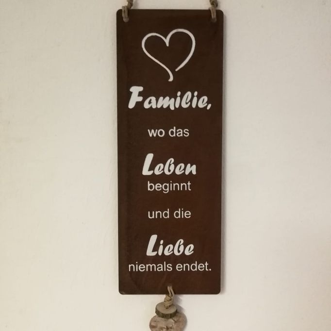 Deko Familie - Leben - Liebe klein